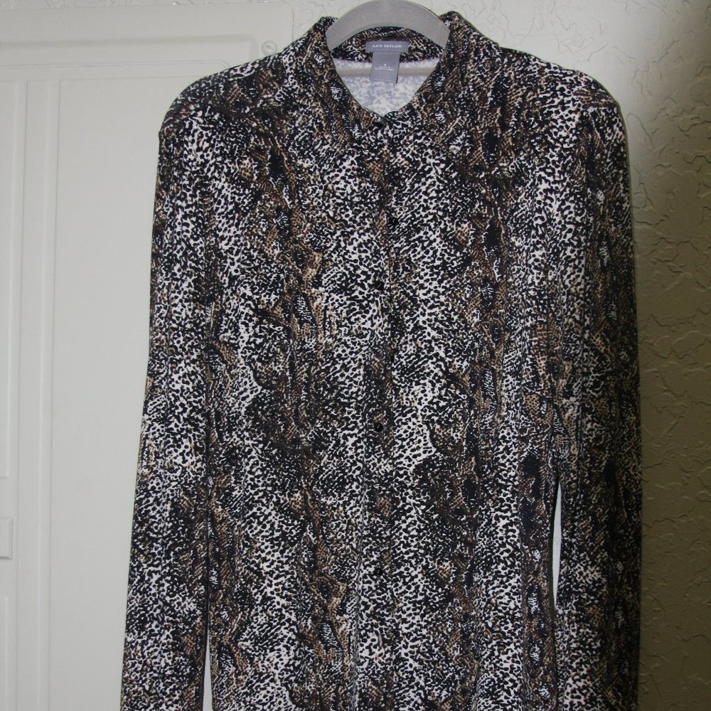 Ann Taylor leopard print blouse